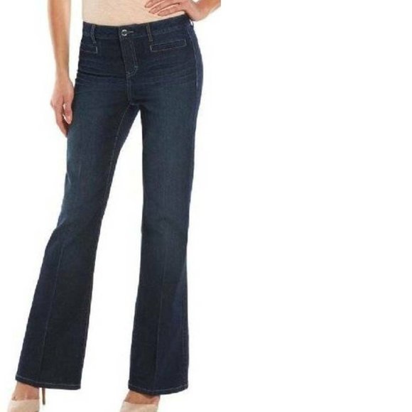 Jennifer Lopez Jeans Womens Jeans Jennifer Lopez Blue Flare Denim